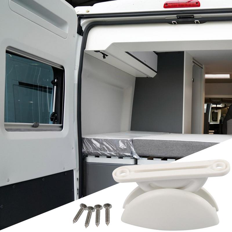 RV Door Stop Latch 2pcs Semi-Circular Limiter Catch For RV Door Damage Proof RV Door Stop Latch With Good Toughness