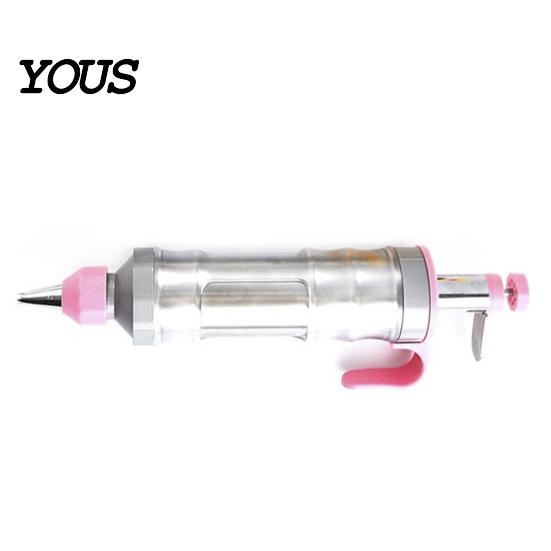 Gadget da Cucina per Dolci Fai da Te Dispenser per Glassa in Acciaio Inossidabile con Ugelli, Pressa per Biscotti e Kit di Strumenti per Decorare Torte, Sac à Poche Riutilizzabile per Glassa