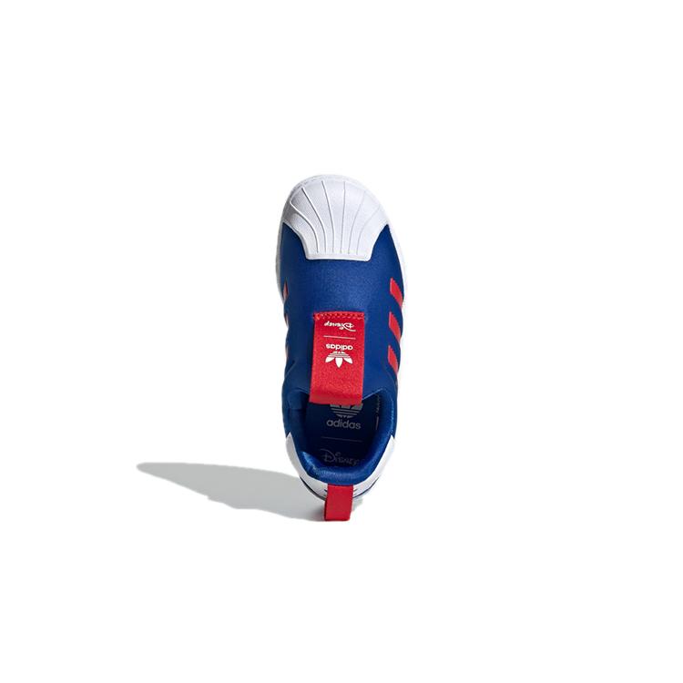 Adidas Originals SUPERSTAR 360 Breathable Low top Kids' Skateboarding Shoes Blue Red Children Aged 3 7 Years Old FW8041