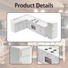 1/12 Doll House Mini Furniture Kitchen Set Playset Cabinet Cooking Table Sink Counter Fridge