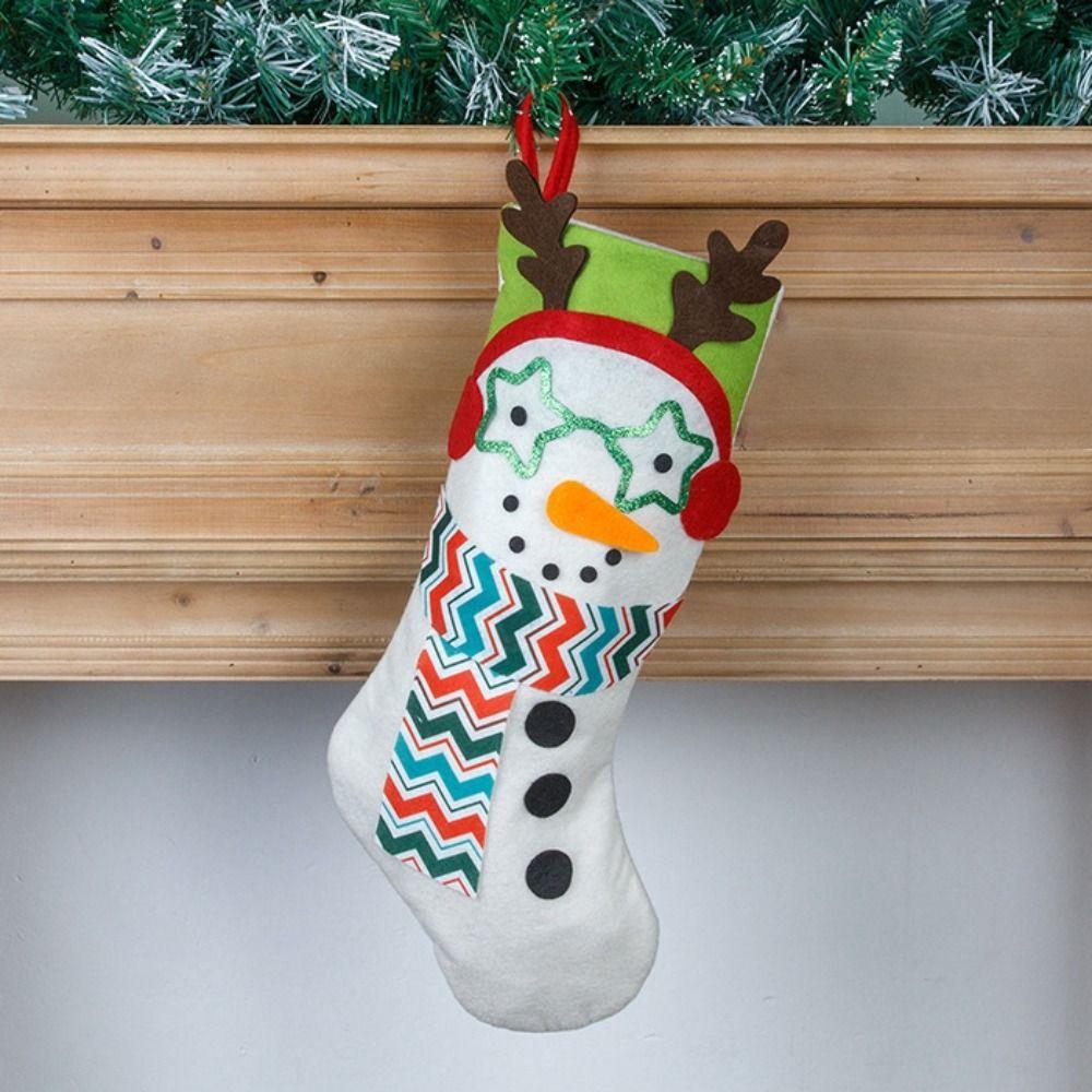 Cute Fireplace Decor Socks Hanging Christmas Gift Bags Christmas Decor Christmas Stocking  Home