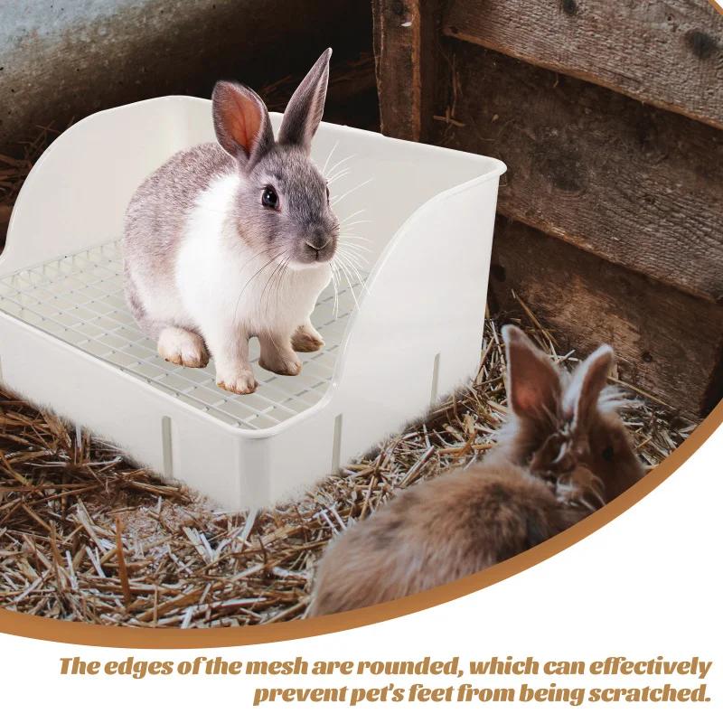Králík Potítko Pet Bedpan Králík Klec Toaleta Velké Omyvatelné Psí Močové Podložky Plast navržené pro pro domácí dekoraci