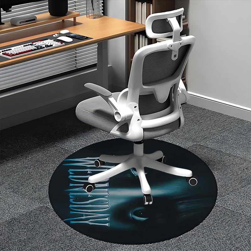 

Wednesday Addams,Gothic Horror Chair mat Round Rug Office carpet, Non slip, Suitable for Living Rooms, Bedrooms,Decor1205881a 80cm by 80cm
