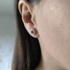 Silver Earrings with Ceramics (60002351)