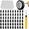 Feb.60PCS Tire Repair Rubber Nail, Tire Puncture Repair Tool Kit With Screwdriver,Vacuum Tire Repair Screw Plug,For Cartruck