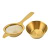304 Stainless Steel Long Handle Tea Infuser with Double Ear Mesh Strainer Basket