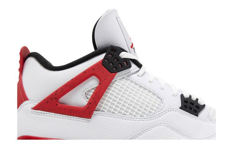 Men's Sneakers Nike Jordan 4 Retro Red Cement White/Fire Red/Black/Neutral Grey