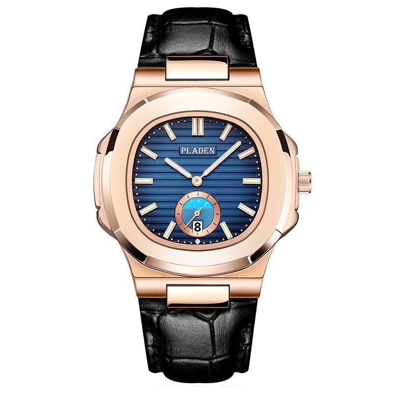 Classic Men's High-end Fashion Business Stainless Steel Waterproof Quartz Watch