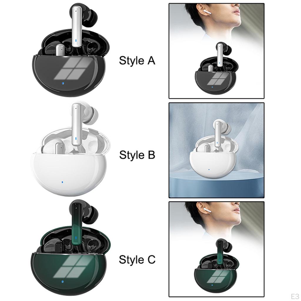 Noise Cancelling Earbuds Accessories BT 5.3 Comfortable with Charging Case Ear Buds Earphone for