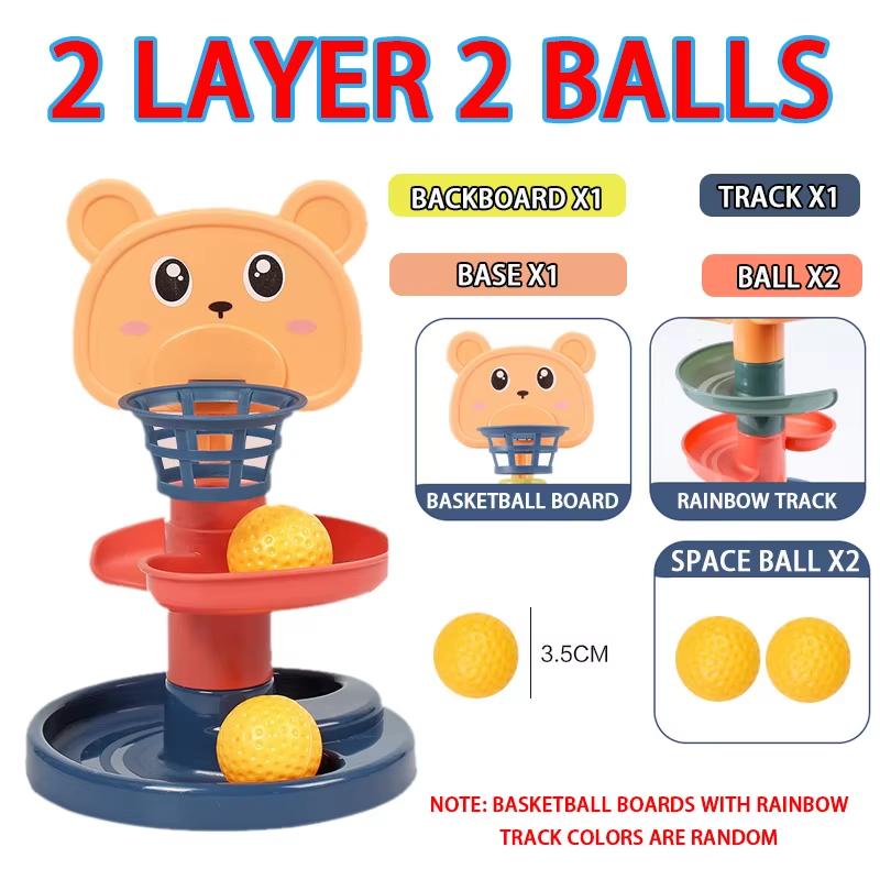 Baby Toy Rolling Ball Tower Montessori Educational Games For Babies Stacking Track Baby Development Toys 1 2 3 Years