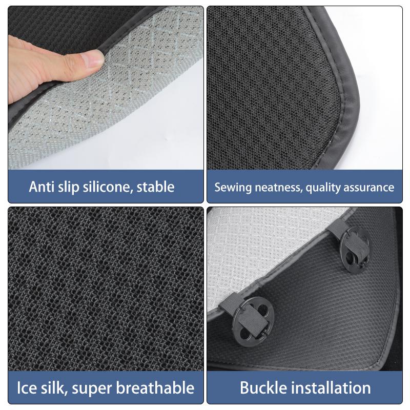 Car Seat Cover Cushion For Tesla Model 3/Model Y 2019-2025 Juniper Ice Silk Seat Cover Breathable Seat Car Interior Accessories
