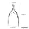 D501 Stainless Steel Cuticle Nipper & Hangnail Remover Set - Gray Manicure Tool