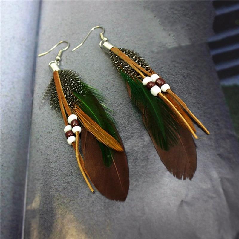 Womens Beads Hanging Drop Earring Boucle D'oreille 10cm Femme Catwalk Jewelry Gift