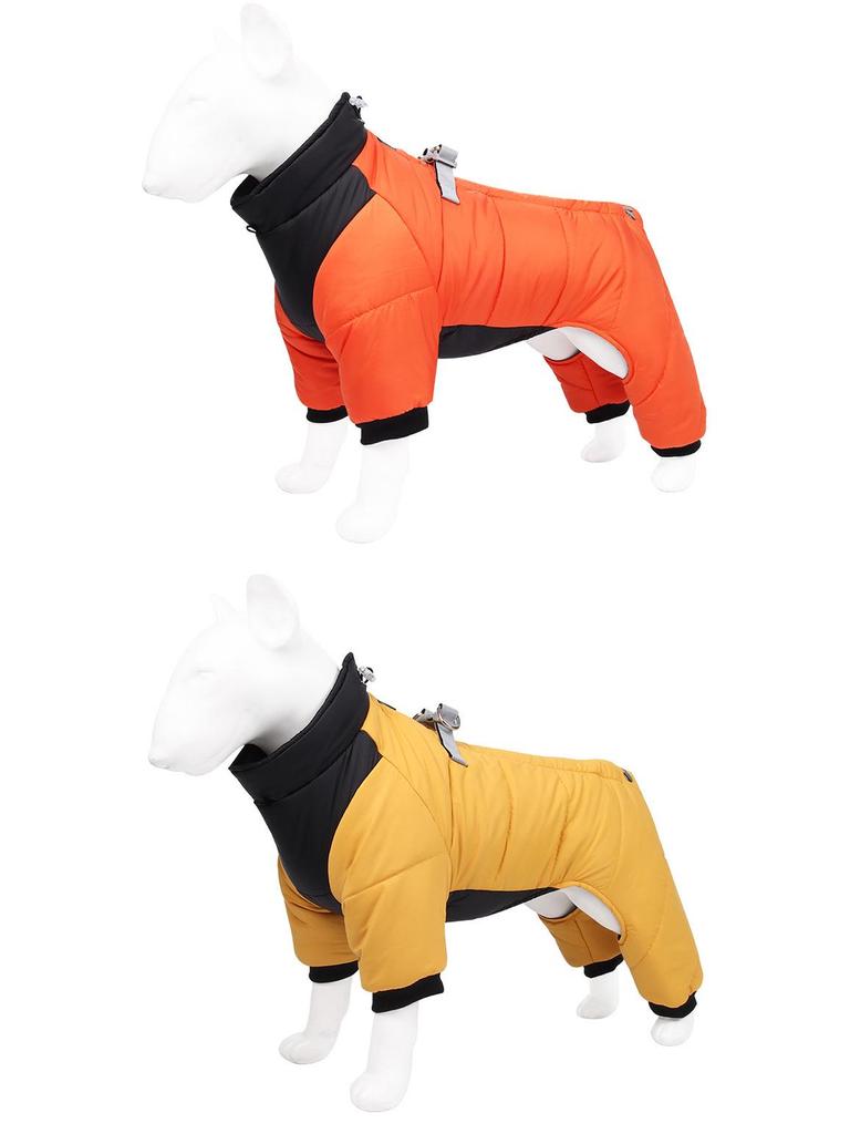Waterproof Winter Warm Dog Coat - Thick Cotton Four-Legged Jacket