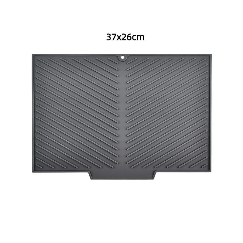 

Silicone Dish Drying Mat-Silicone Drying Pad for Kitchen Counter, Non-Slip Drain Pad High-temperature resistant Kitchen Gadget