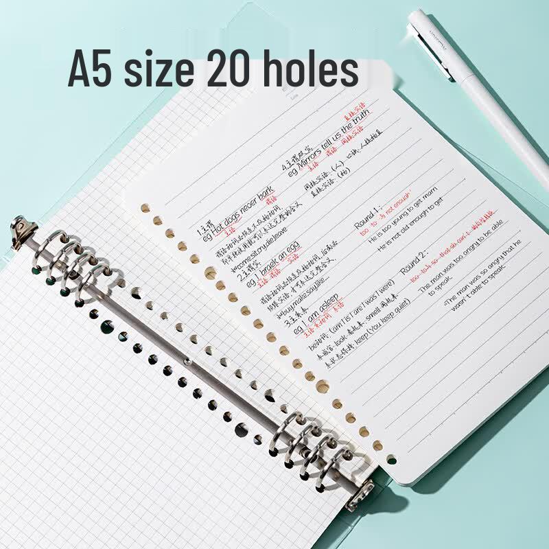 Deli A5 20-Hole Loose-Leaf Notebook Refill Pages