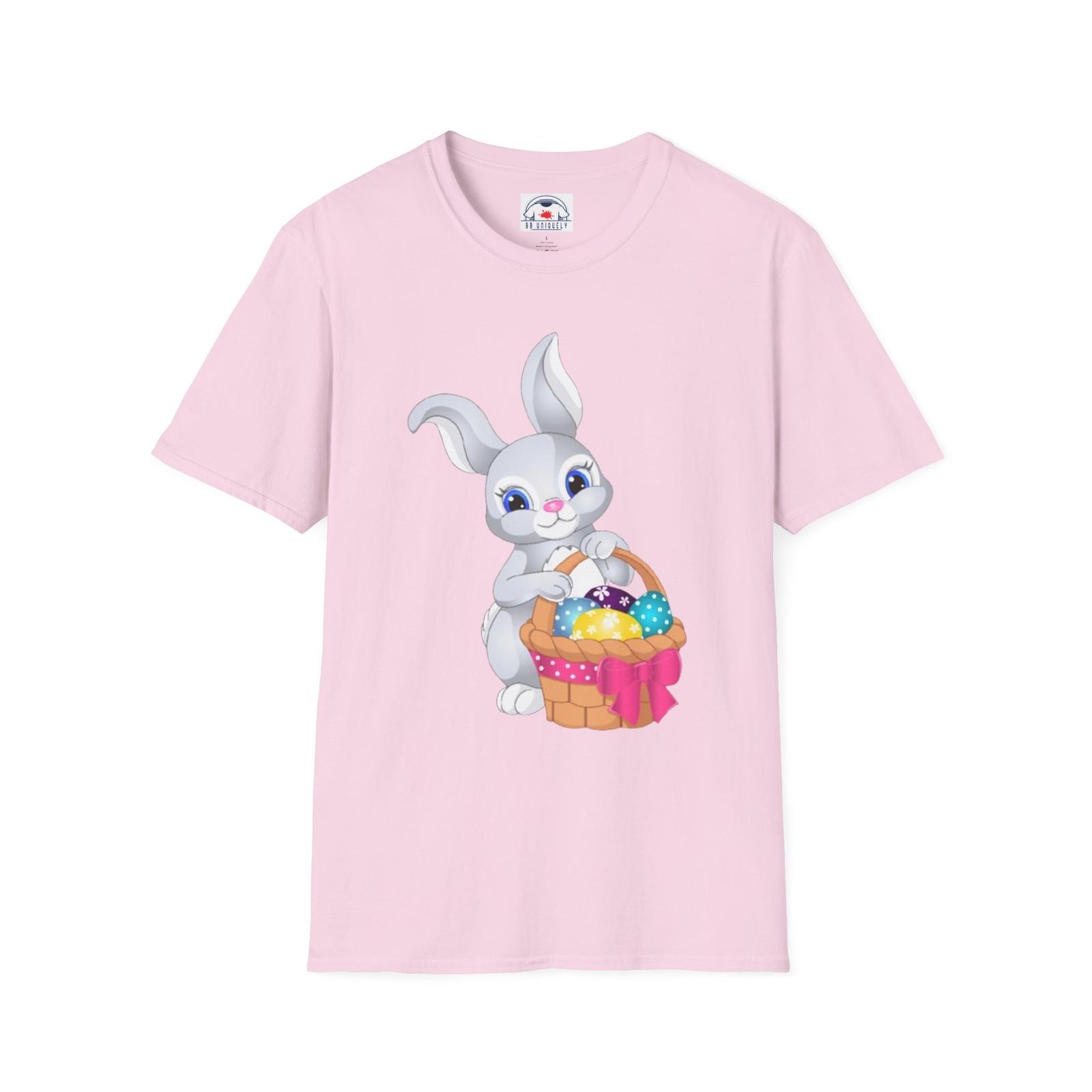 Easter Bunny T-Shirt, Cute Rabbit Graphic Tee, Spring Celebration Shirt, Egg XL