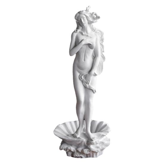 Venus Goddess Sculpture, Matte White Resin Venus Figurine, European Style Artistic Desktop Decoration for Living Room Study Room Home Office Decor