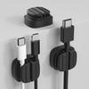 3 Pcs 3-in-1 Cord Organizer Spring Clip Holder Small Desk Cable Organizer Clips Adhesive