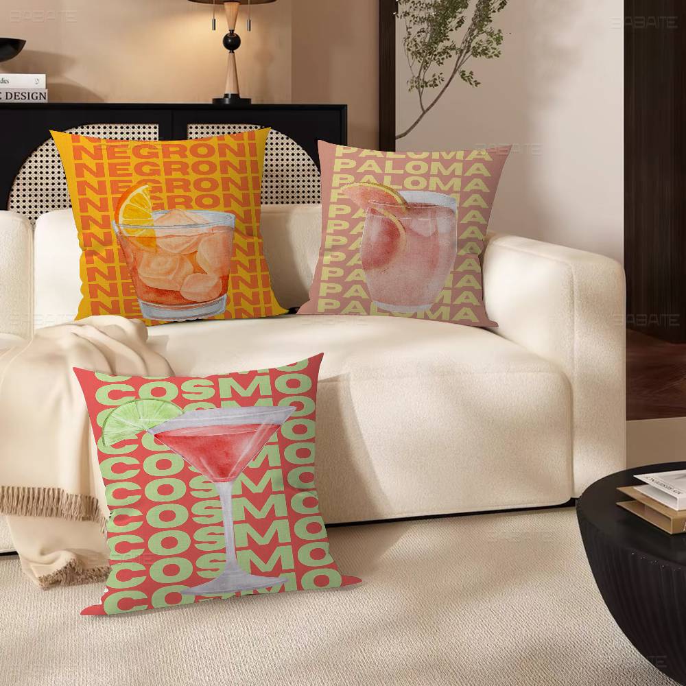Cosmopolitan Pillow Gifts Home Office Furnishings Bedroom Sofa Car Cushion Cover Case 45x45cm