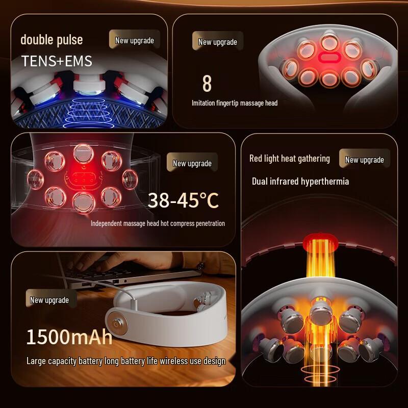 AUX Neck and Shoulder Cervical Massager CN plug (adapter included)