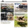 CAMPING MOON Field Rack Ground Rack Folding Rack Made of Black Plated Steel with Storage Bag Main Unit T-230 2 PiecesAluminum Top Plate T-230-2TM