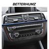 Betterhumz For BMW F20 F21 F22 Series 1 2 M235i Car Interior Air Conditioner CD Trim Panel Sticker Made of Alcantara Accessories