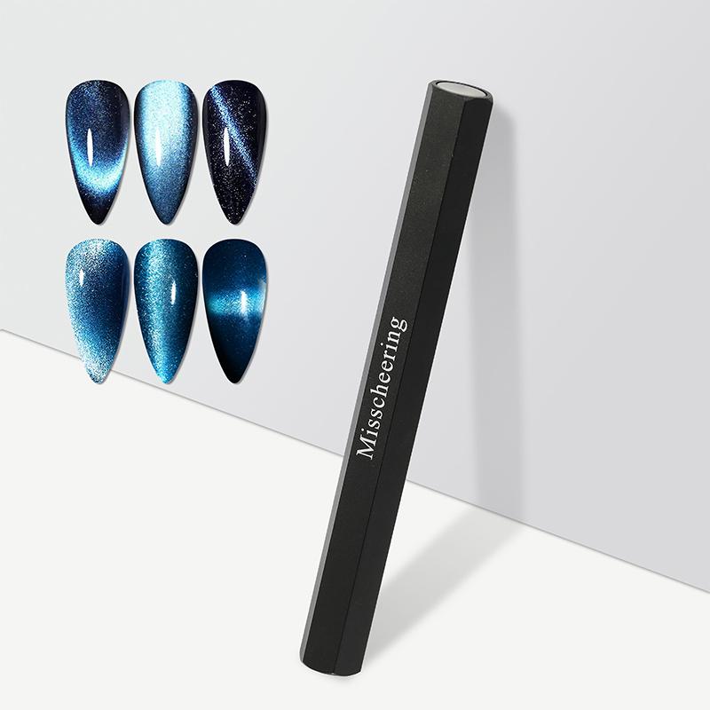 Strong Magnet Stick Hexagonal Shape Double-End Cat Eye For Uv Gel Polish Pen Magnet Nail Art Manicure Design Pen Tools
