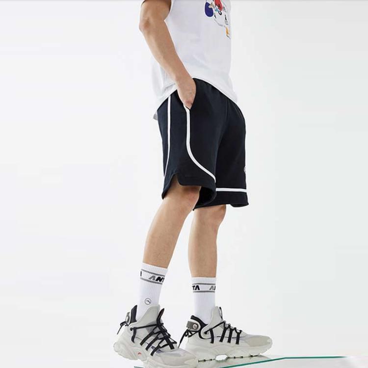 Anta Basketball Collection Basketball Shorts Men's Black Moderate Sports Shorts 952131303-2
