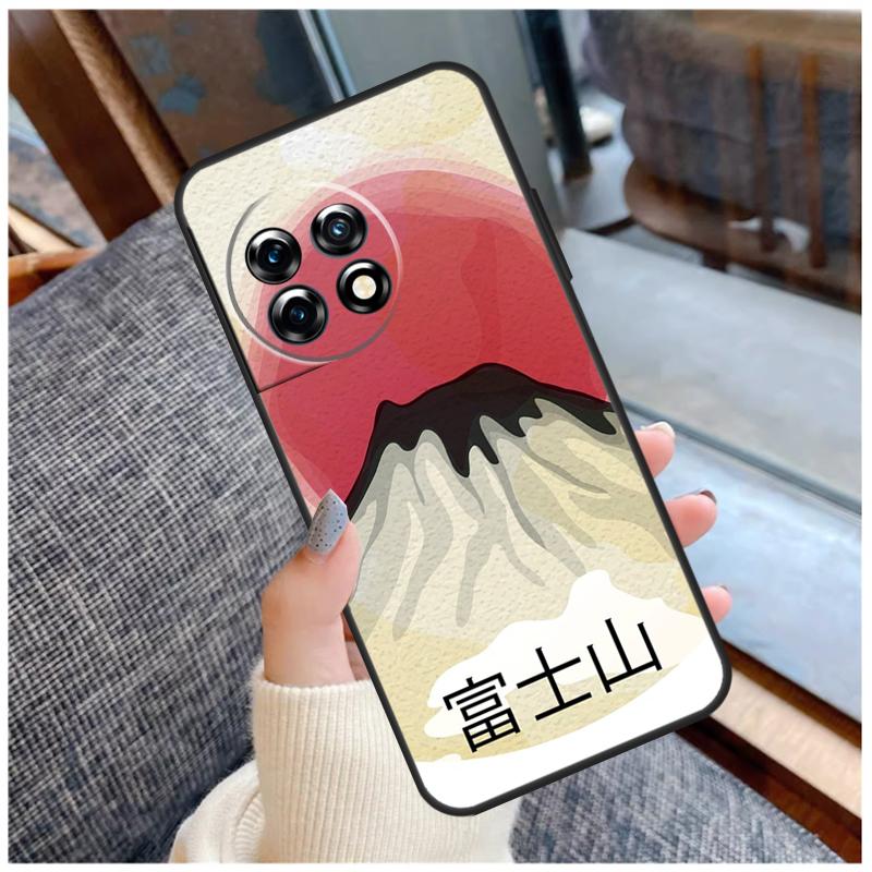 Japanese art Mount Fuji Case For OnePlus 15 13 12 11 10 9 Pro 13R 13T 12R 10T 8T Nord CE 5 2 3 4 Lite N20 N30 Coque