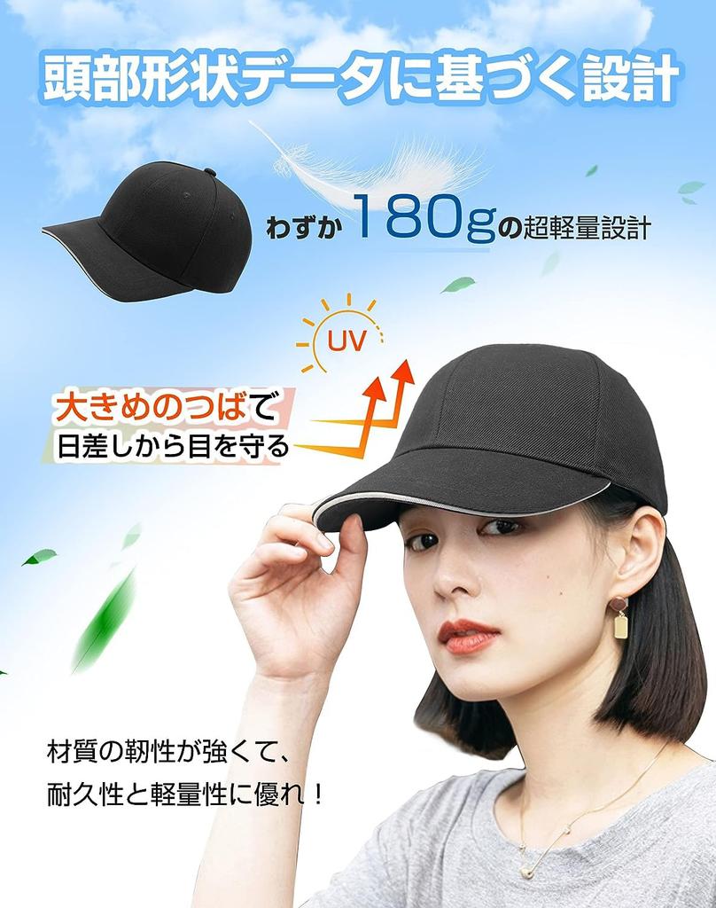 Bicycle Cap EPS Mesh Sun UV Unisex Helmet, 2-Way Design, Detachable, Built-in Protector, Ventilation, Lightweight, Adjustable, Protection, Protection,