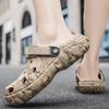 Mode 2024 Sommer Neue männer Hausschuhe Outdoor Garten Clogs Männlichen Casual Schuhe Mode Luxus Sandalen Komfort Hause Weiche Hausschuhe 40-45