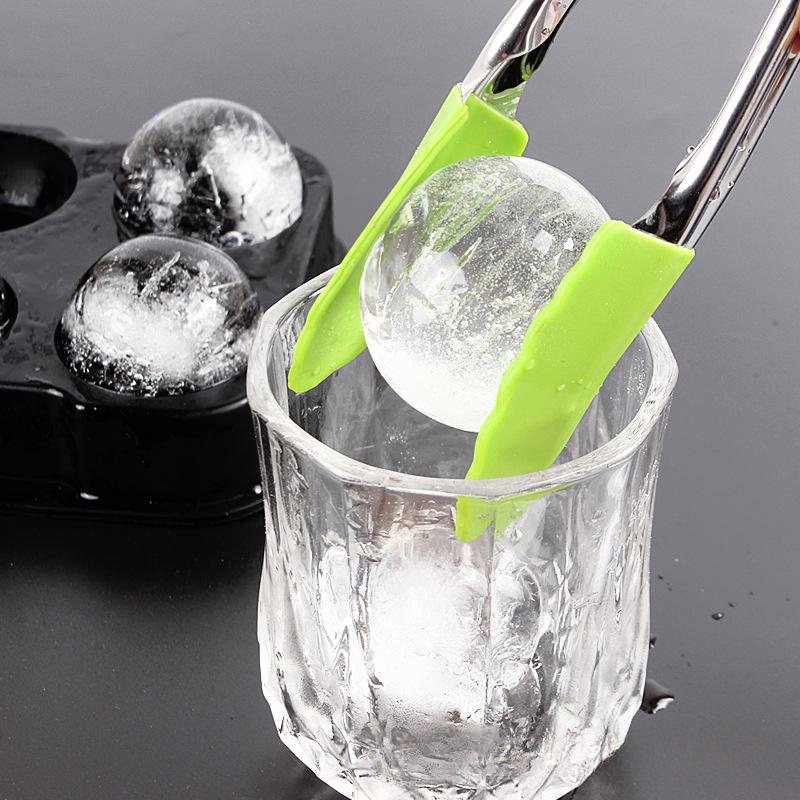 4 Grid Ice Cube Silicone Molds Ice Cube Maker Square Tray Mold Ice Ball Maker Ice Cube Tray with Lid for Whiskey Ice Mould