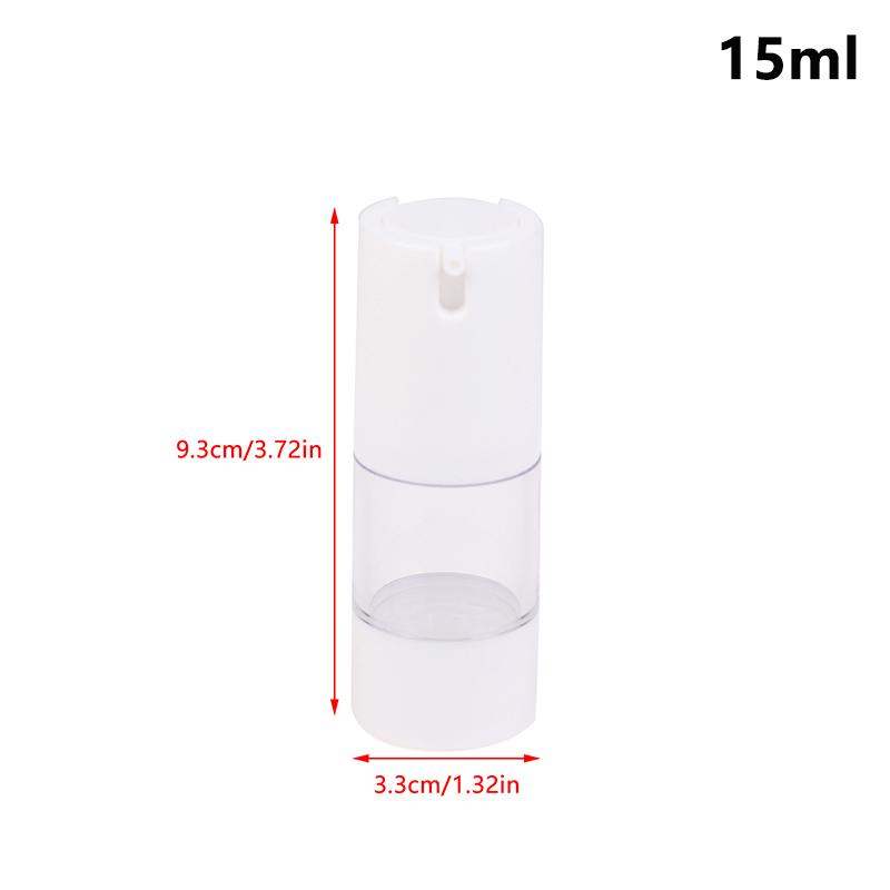 

1Pcs 15/30/50ml Luxury Refillable Airless Pump Bottles Portable Vacuum Cosmetic Containers for Lotion Treatment and Travel Use