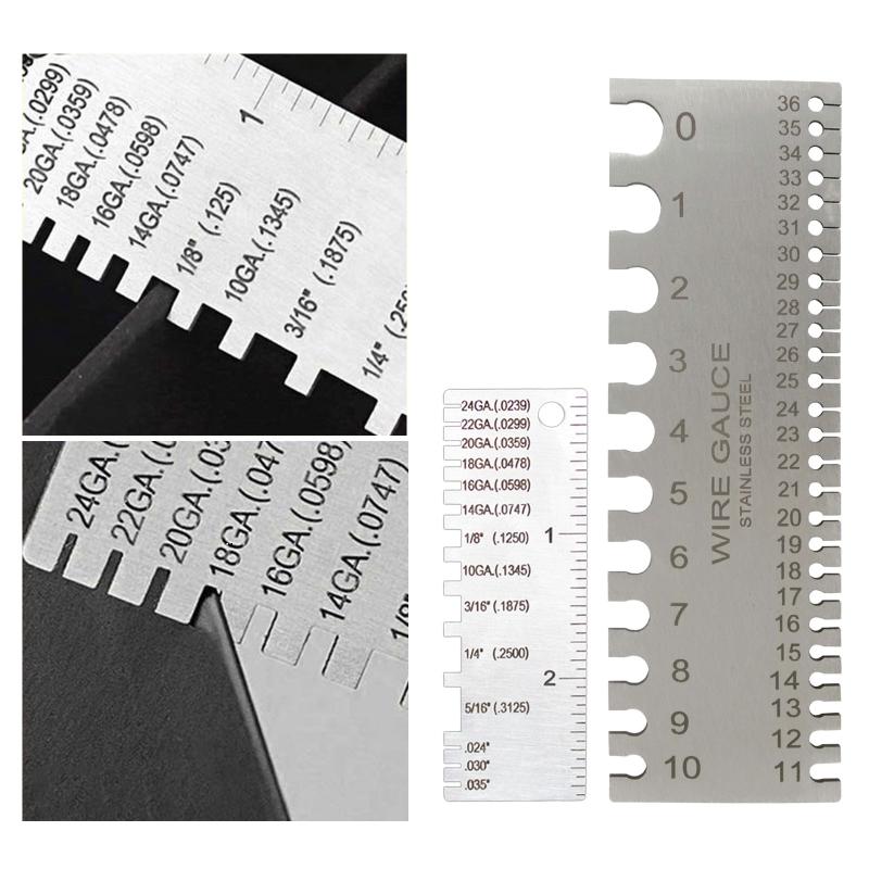 Stainless Steel Welding Gage Plated Size Inspection Tool Wire Metal Sizes Thickness Gauge Wire/Metal Sheet Thickness