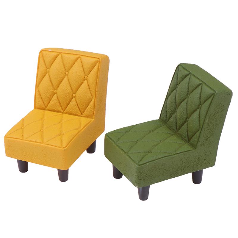 1/12 Dollhouse Miniature Accessories Mini Resin Stool Simulation Chair Furniture
