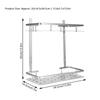 Rostfreies Duschregal Weltraum-Aluminium Aufbewahrungskorb Badezimmer Küche Schlafzimmer Dusche