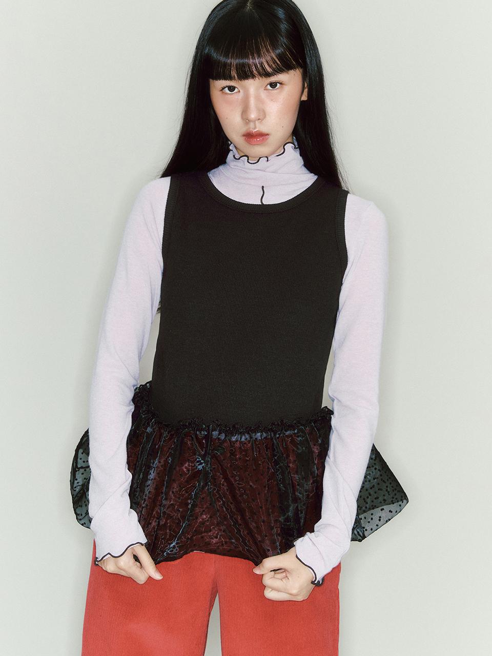 Ganiesong Dot Pumpkin Bustier_Black Free