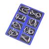 24/32/40/41 Peças Quebra-Cabeça de Metal Anel Teste de Lógica IQ Quebra-Cabeça de Arame 3D Encaixável Crianças Adultos Educacional Destravar Encaixe Jogo Desafiador