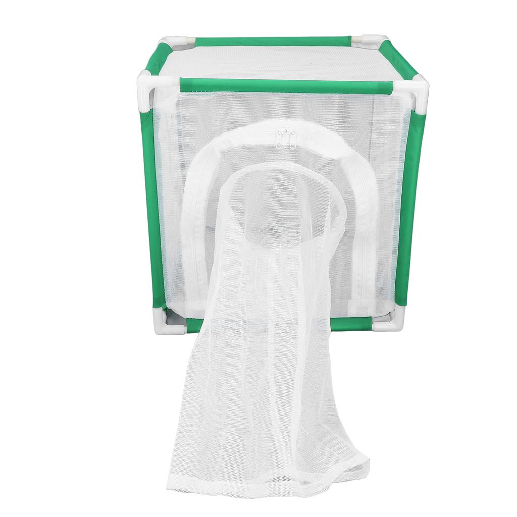 Cube Butterflies Cage with Sleeve Door Portable Butterflies Habitat Cage for Indoor Outdoor Activiti