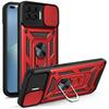 Per Oppo Reno4 Lite Custodia OPPO F17 Pro Cover oppo A93 4G Supporto ad Anello Magnetico Custodia Corazzata per Telefono Copertura Posteriore con Protezione Scorrevole per Fotocamera