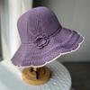 Summer Outdoor Foreign Air Breathable Sun Protection Bucket Hat Women'S Big Eaves Show Face Small Elegant Versatile Sun Hat