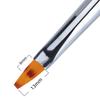 White Flat Ombré Nail Art Brushes - Crystal Handle