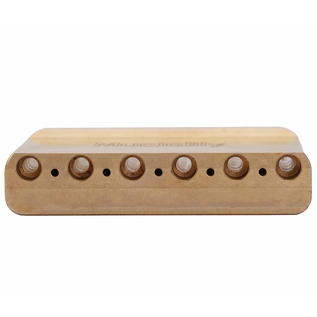 Musiclily Ultra Brass Tremolo Block for GOTOH 510, 10.8 mm String Spacing, 37 mm Deep