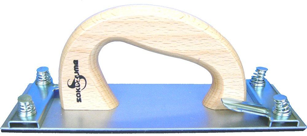 Sakazume Hand Sander with Wooden 70 x 200mm Clip-on Handle,