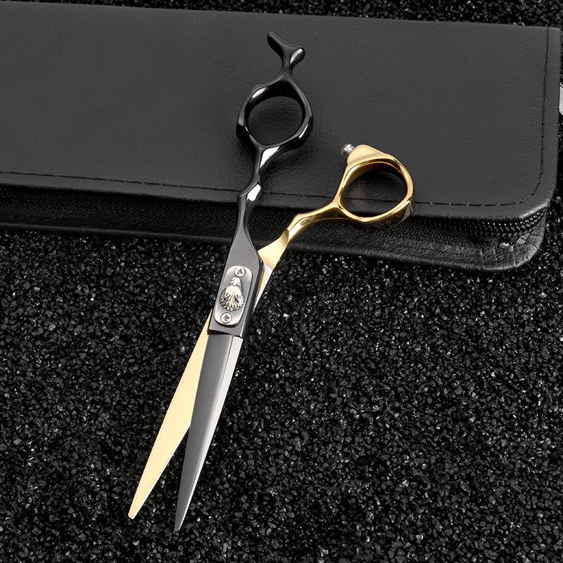Black And Gold Hair Salon Professional Haircut Hairdressing Scissors Flat Scissors Bangs Scissors Thin Scissors Combination Barber Only