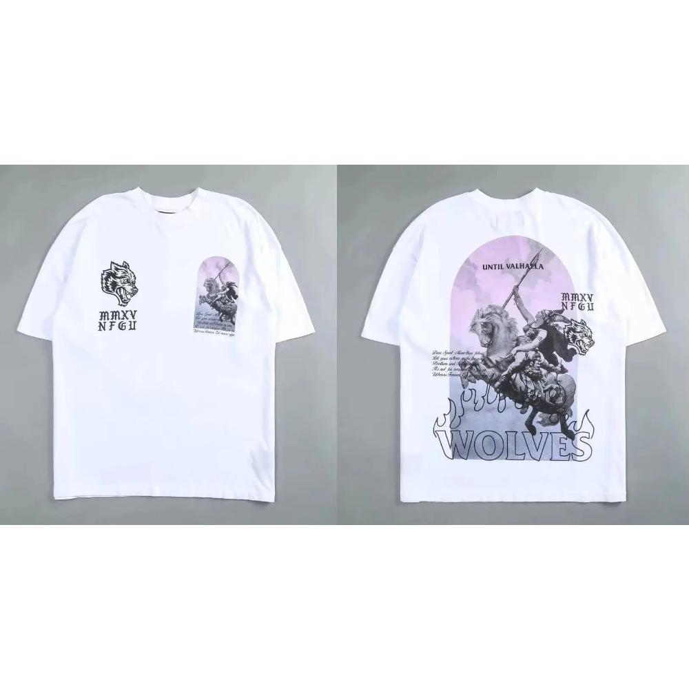 2025 Darc Sport Wolves T-Shirts Oversized Bodybuilding Gym Men Clothing Fugees Graphic Short Sleeve Top Tees Darcsport T Shirts