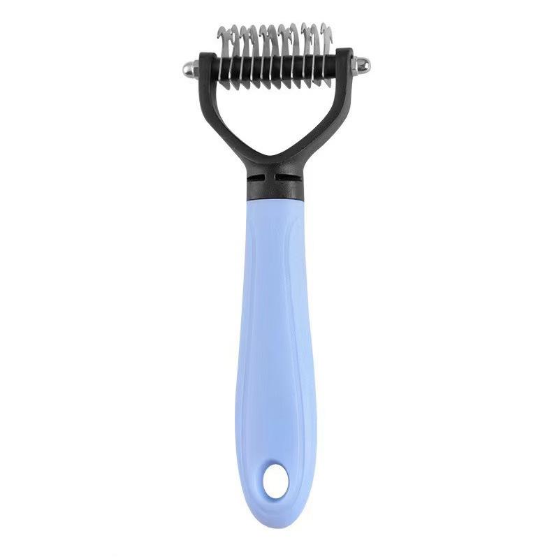 Double-Sided Pet De-Matting Comb for Dogs & Cats - Grooming & Hair Removal Tool
