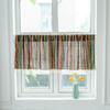 American Cotton And Linen Printed Curtains Finished Non-Punching Rural Kitchen Hanging Curtains Colored Fringed Coffee Short Curtains