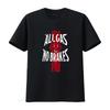 HEISS NEU Schwarz Jacob Fatu All Gas Keine Bremsen Wolf Druck T-Shirt für Unisex Vintage Gewaschen Weich Atmungsaktiv Bequem Streetwear